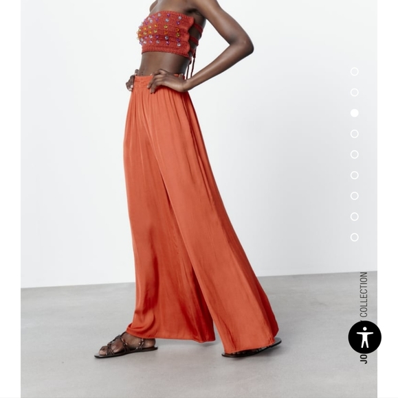 Zara Pants & Jumpsuits Zara Flowy Wide Leg Pants Poshmark